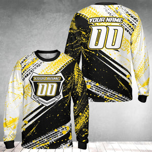 Personalized Name Number Motocross Jersey for Adult Youth, Dirt Bike Long Sleeve Shirt, Custom MX Racing Shirt, Motocross Rider Gift