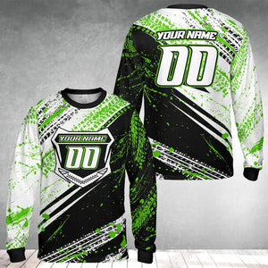 Personalized Name Number Motocross Jersey for Adult Youth, Dirt Bike Long Sleeve Shirt, Custom MX Racing Shirt, Motocross Rider Gift