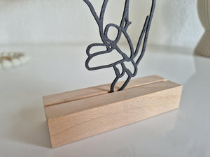 Personalized Couple Gift | Line Art Display with Heart & Names | 3D Decoration for Partners for Anniversary, Valentine's Day or Wedding