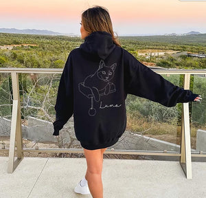 Custom Pet Photo Hoodies, Dog Mom Gift Custom Pet Photo Hoodies, Cat Dad Gift Custom Hoodie, Custom Pet Photo Sweatshirt, Photo Dog Cat Shirt