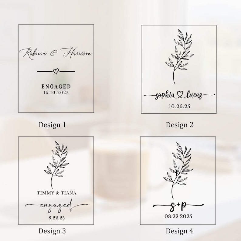 Personalised Engagement Gift, Pottery Printed Mugs, New Engaged Couple Gift, Engagement Gifts, Engagement Gift For Couple, Wedding Gift