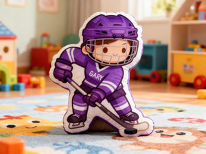 Hockey Player Plush Gift,Custom Hockey Fan Gift,Hockey Doll,Hockey with Name,Personalized Sports Pillow,Hockey Lover Player Fans Gifts