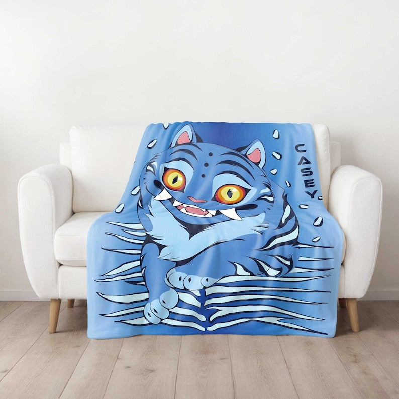 Kpop Demons Hunters Blanket, Custom Huntrix Demon Hunters Blanket, Personalized Anime Blanket, Personalized Huntrix, Demon Hunters Anime Blanket