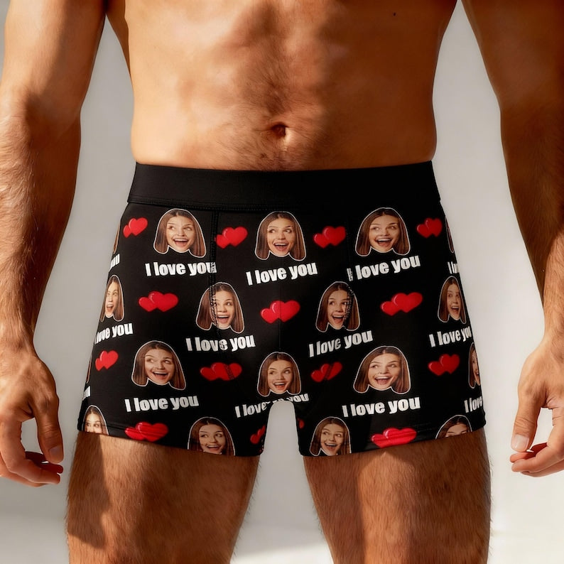 Custom Face Boxers: Personalized Photo Boxer Briefs, Fun Gift
