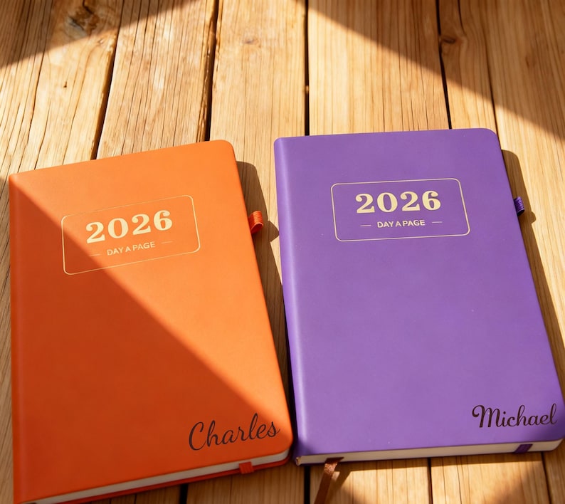 Personalized Daily Planner 2026, 2026 Planner Notebook,Work Efficiency Diary,Schedule Book with Strap,Custom Daily Organizer,Christmas Gift.