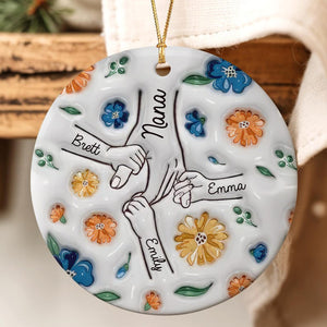 Personalized Grandma Christmas Ornament 2026, Holding Nana s Hand Christmas Ornament 2026, Hold My Hand, Hold My Heart, Gift For Nana