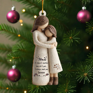 Personalized Mom and Daughter Ornament, Never Forget I Love You Ornament, Christmas Keepsake Ornament, Sentimental Christmas Gift