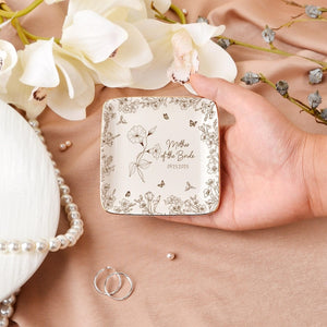 Personalized Wedding Ring Dish for Mom, Mother of the Bride/Groom Jewelry Dish, Gifts from Bride Daughter, Wedding Keepsake Gift for Her