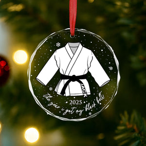 Personalized Martial Art Ornament, Karate Ornament, Taekwondo Ornament, Dojo Ornament, Karate Graduation Gift, Black Belt Graduate Ornament