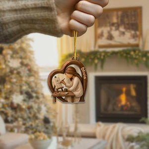 Artist Girl Christmas Ornament 2025, Art Teacher Christmas Gift, Gifts For Artists, Painter Art Keepsake, Christmas Decor For Art Lovers