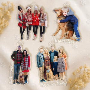 Custom Family Photo Acrylic Magnet: Family 2025 Photo Keepsake Gift