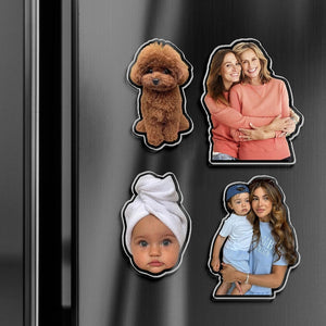 Custom Family Photo Acrylic Magnet: Family 2025 Photo Keepsake Gift