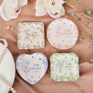 Personalized Wedding Ring Dish for Mom, Mother of the Bride/Groom Jewelry Dish, Gifts from Bride Daughter, Wedding Keepsake Gift for Her