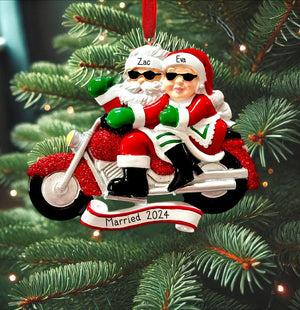 Personalised Couples Christmas Ornament - Bauble - Engaged - Married - First Christmas Together Gift - boyfriend girlfriend partner