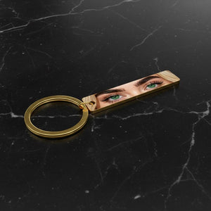 Personalized Eye Photo Keychain - Anniversary Gifts | Custom Couple Keyring, Eye Picture Keychain with Photo for Boyfriend Girlfriend