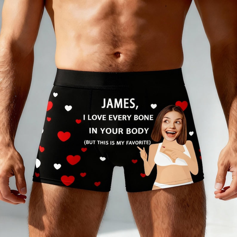 Custom Face Boxers: Personalized Photo Boxer Briefs, Fun Gift