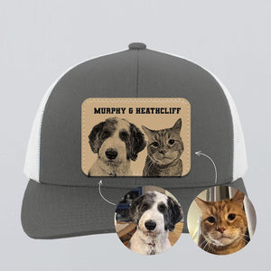 Custom Pet Photo Trucker Hat: Personalized Dog Mom & Cat Dad Gift