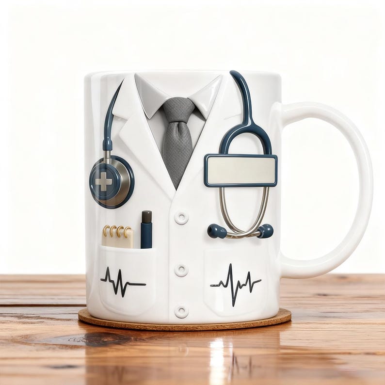 Custom Doctor Mug with Name Personalized Medical Gift, Doctor Appreciation Mug, Doctor Graduation Gift, Nurse & Physician Cup