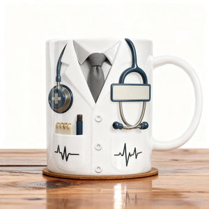 Custom Doctor Mug with Name Personalized Medical Gift, Doctor Appreciation Mug, Doctor Graduation Gift, Nurse & Physician Cup