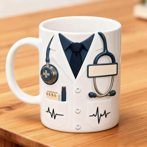 Custom Doctor Mug with Name Personalized Medical Gift, Doctor Appreciation Mug, Doctor Graduation Gift, Nurse & Physician Cup