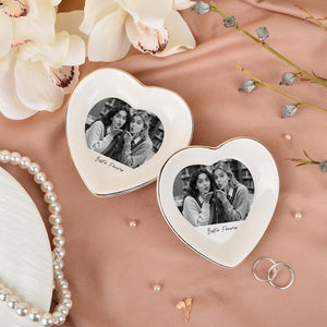 Personalized Bestie Photo Ring Dish, Soul Sister Gift, Ceramic Jewelry Dish, Best Friend Gift, Birthday Gift, Christmas Gifts for Her Sister