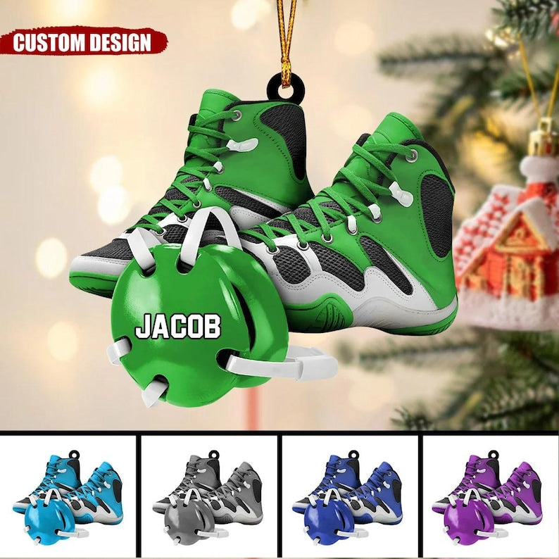 Personalized Wrestling Christmas Ornament 2025, Custom Wrestler Ornament, Gym Trainer Christmas Tree Keepsake Gift