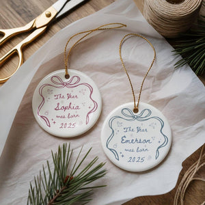 Expecting Baby Ornament 2025, Personalized First Christmas Baby Ornament, Baby Girl Gifts, New Baby Ornament, New Baby Boy Gifts
