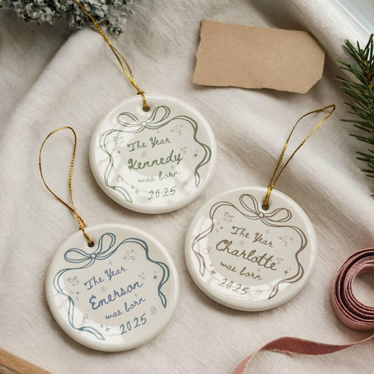 Expecting Baby Ornament 2025, Personalized First Christmas Baby Ornament, Baby Girl Gifts, New Baby Ornament, New Baby Boy Gifts
