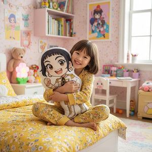 Cute Chibi Huntrix Pillow, Rumi Mira Zoey Warrior Plush, Kpop Demon Hunter Plush, Personalized Kids Gift, Christmas Gift