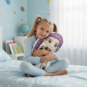 Cute Chibi Huntrix Pillow, Rumi Mira Zoey Warrior Plush, Kpop Demon Hunter Plush, Personalized Kids Gift, Christmas Gift