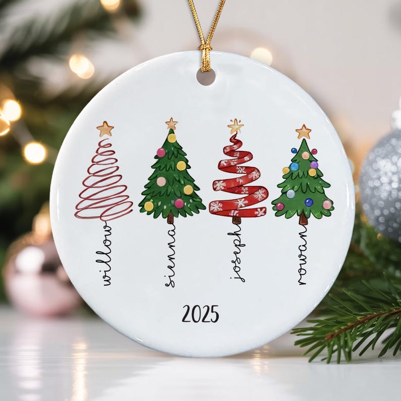 Personalized Friends Forever Ornament 2025, Custom Besties Christmas Ornaments