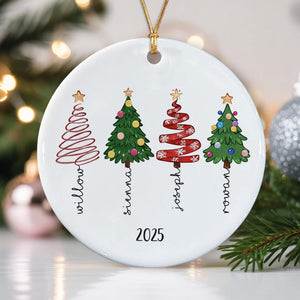 Personalized Friends Forever Ornament 2025, Custom Besties Christmas Ornaments