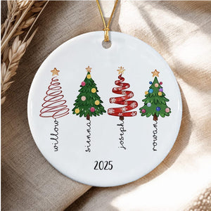 Personalized Friends Forever Ornament 2025, Custom Besties Christmas Ornaments