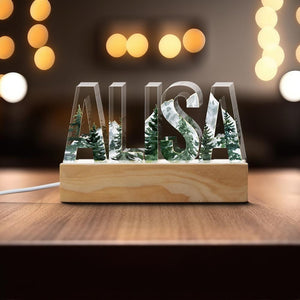 Personalized Name LED Nursery Light Custom Acrylic Kids Room Decor