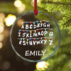 Custom Light String Alphabet Wall, Ornament gift for Stranger Things Fan, Light-up Name Ornament
