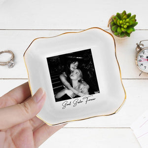 Best Friend Gift, Sister Gifts, Jewelry Dish Gifts For Best Friend, Christmas Gift For Sister, Personalized Bestie Photo, Soul Sister Gifts