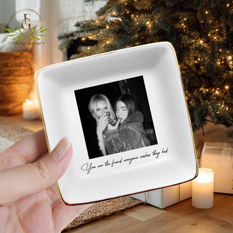 Best Friend Gift, Sister Gifts, Jewelry Dish Gifts For Best Friend, Christmas Gift For Sister, Personalized Bestie Photo, Soul Sister Gifts