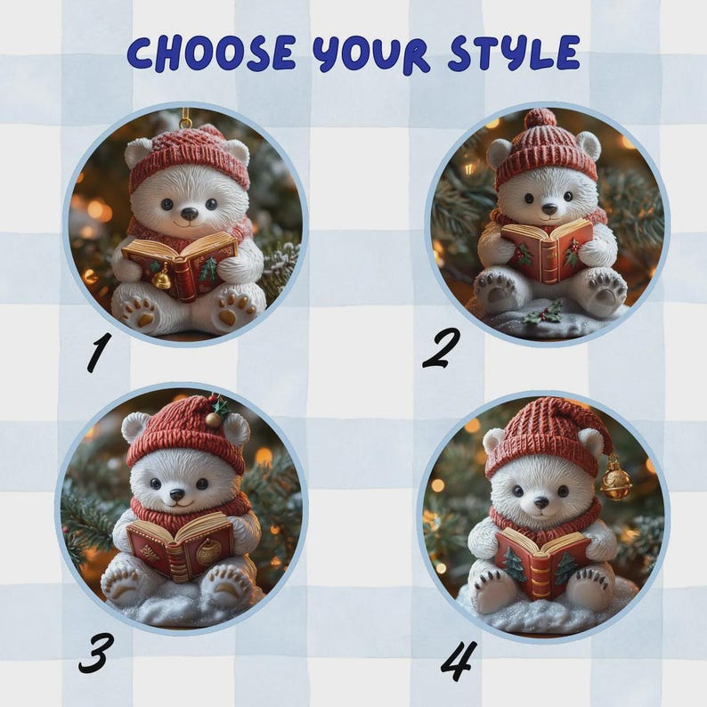 Custom Name Raccoon Christmas Ornament, Woodland Animal Reading Red Book, Personalized Name & Year, Kids Gift, Xmas Tree Decor, Holiday 2025