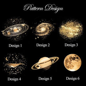 3D Inner Carving Lamp - Crystal Ball Solar System LED Light with Wooden Base, Customized Galaxy Globe, Astronomy Gift for Space Lovers
