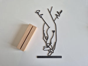 Personalized Couple Gift | Line Art Display with Heart & Names | 3D Decoration for Partners for Anniversary, Valentine's Day or Wedding
