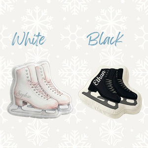 Personalized Ice Skate Pillow With Custom Name - Gift for Figure Skating Moms and Kids