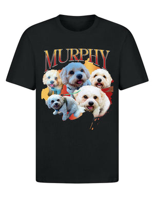 Personalised Bootleg t shirt, Personalised Dog T shirt, Viral 90s Style dog t shirt, Dog Collage t shirt, Dog Lovers tshirt