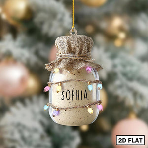 Custom Sourdough Sourdough Starter Ornament, Christmas Ornament, Sourdough Christmas Hanging Decor Loved Sourdough 2D Flat