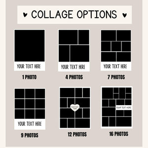 Custom Photo Blanket Collage, Picture Blanket With Text, Memorial Blanket, Friend Couples Gift, Birthday Anniversary Gift, Family Blanket