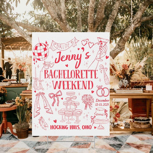 Custom Bachelorette Party Tapestry, Personalized Bachelorette Weekend Banner, Bachelorette Background Photo, Bach Party Favors