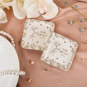 Personalized Wedding Ring Dish for Mom, Mother of the Bride/Groom Jewelry Dish, Gifts from Bride Daughter, Wedding Keepsake Gift for Her