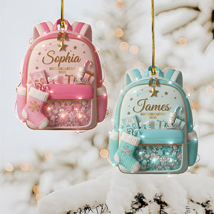 Personalized Kids School Backpack Ornament 2025, Teacher Student Decor, Kids Christmas Gift,Back To School Gift For Kids Teachers Graduation