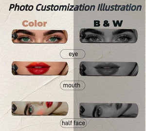 Personalized Eye Photo Keychain - Anniversary Gifts | Custom Couple Keyring, Eye Picture Keychain with Photo for Boyfriend Girlfriend