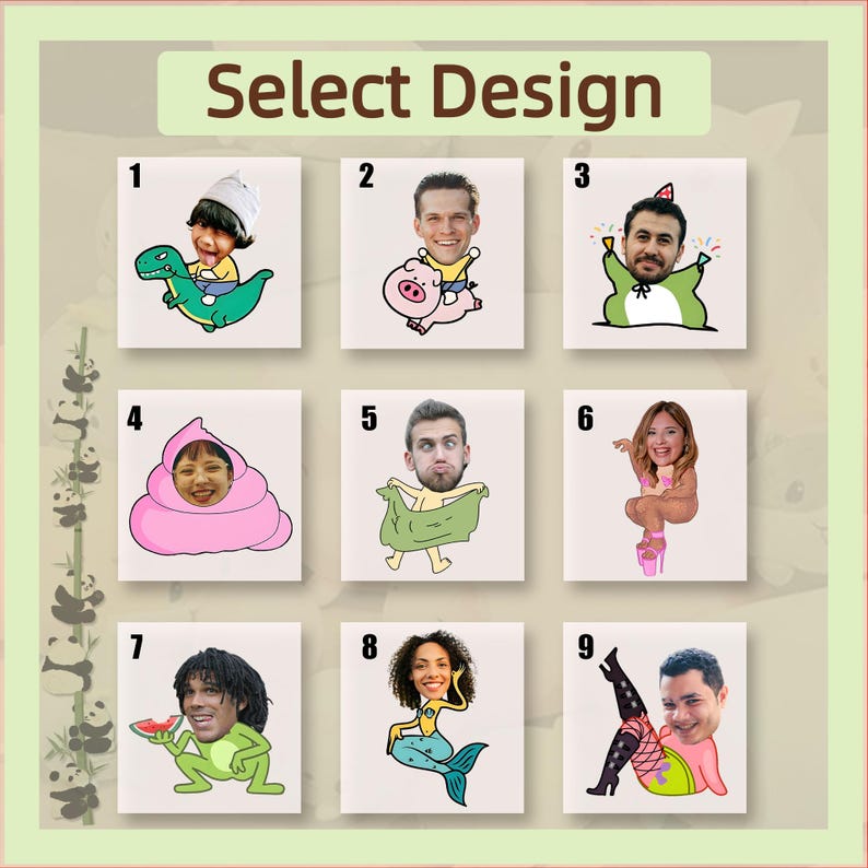 Custom Face Pillow : Personalized Photo Throw Pillow Funny Couple Gift.