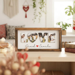 Personalized Photo Frame LOVE Sign For Romantic Table Decoration